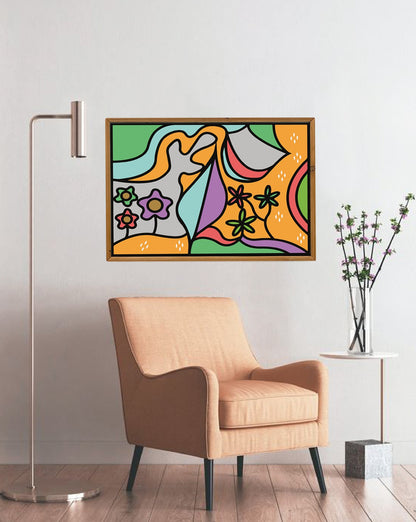 Burst of Color Canvas Wall Art